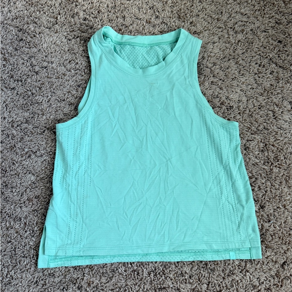 mint green lululemon tank top